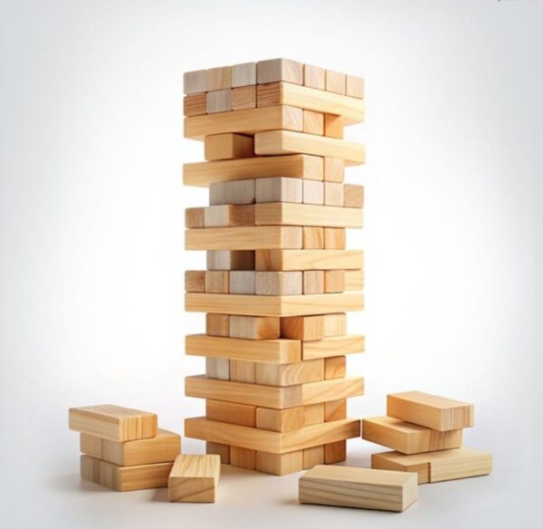 Jenga Wooden Block Stacking Game