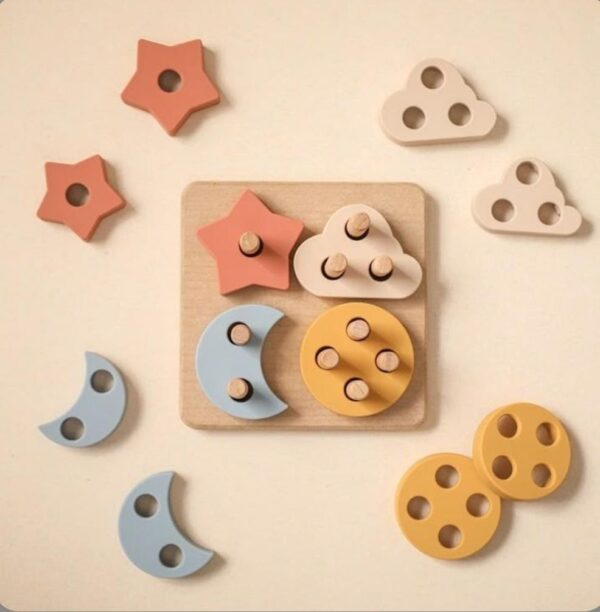 Wooden Geometric Shape Sorter